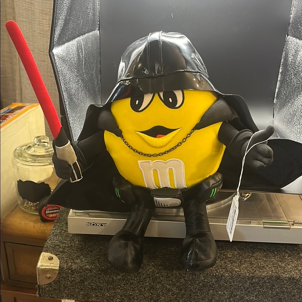 M&M'S Yellow Character Plush with Red Saber